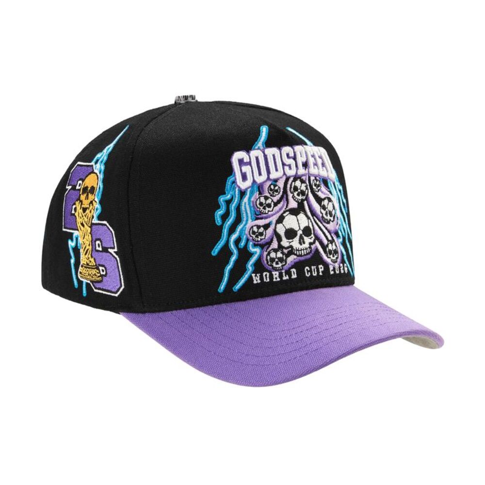 Godspeed Snapback Hat World Cup Voltage Unisex Black WORLD CUP VOLTAGE-SNAPBACK